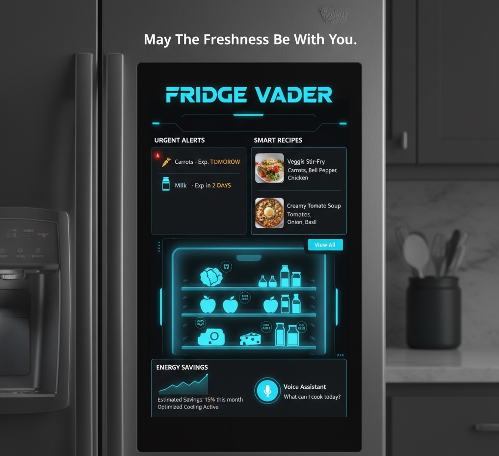 Smart Fridge Interface Mockup